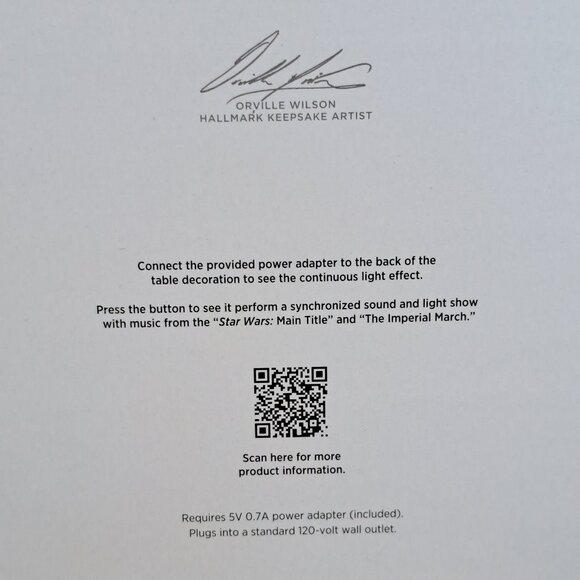 NIB Hallmark 2024 THE MERRIEST HOUSE IN THE GALAXY Star Wars Table Decoration - Picture 9 of 11